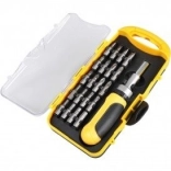 Sada 22 dílů: bity a šroubovák s ráčnou