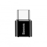 baseus adaptér micro usb na usb‑c otg, černý