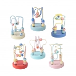 Klasická světová dřevěná hračka pletinvý labyrint pro děti