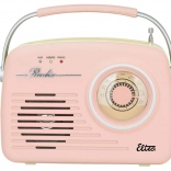 Retro rádio LUIZA SP-11 s MP3 USB SD růžové