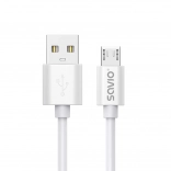 Savio USB-A na micro USB kabel 3 m, rychlé nabíjení 2 A