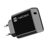 síťová nabíječka NATEC Ribera 1× USB‑C 20 W černá