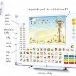 Magnetický kalendář pro děti - Školka s 114 magnetkami