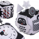 Edukační černobílá kontrastní senzorická kostka