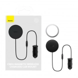 Magnetický držák do auta Baseus s USB nabíječkou