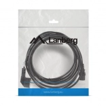 Napájecí kabel cee 7/7 – iec 320 c13, 5 m, vde, černý lanberg