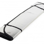 Sluneční clona na čelní sklo auta, reflexní fólie s přísavkami 130 × 60 cm