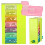 Týdenní organizér na tablety s 3 přihrádkami na den