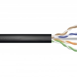 Venkovní gelový instalační kabel kat. 5e U/UTP, 305 m, černý