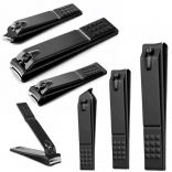 sada černých kleštiček na nehty 3 ks – velké, malé a šikmé