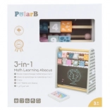 Dřevěné počítadlo 3 v 1 s tabulí a čísly