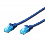 Patch Cord U/UTP kat.5e PVC 3m modrá