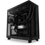 Počítačová skříň NZXT H6 Flow s bočním oknem černá
