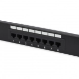 Patch panel 10" 8 portů kat. 5e U/UTP 1U černý DIGITUS