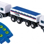 Elektrický vláček s dálkovým ovládáním pro dřevěné vláčkodráhy SMALL FOOT Maxim