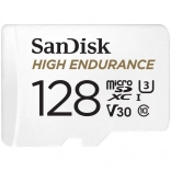 MicroSD karta SanDisk High Endurance 128 GB pro monitorování a palubní kamery