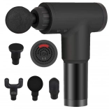 Masážní pistole pro hlubokou svalovou masáž, 6 rychlostí a 4 nástavce