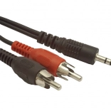 Audio kabel 3,5mm jack na 2× RCA stereo 5 m gembird
