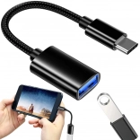 USB-C na USB-A 3.0 OTG adaptér s opleteným kabelem