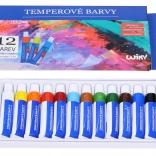 Temperové barvy kovový set 12×12 ml