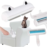 Odstraňovač zvířecích chlupů na oblečení a čalounění, bílý/modrý, znovupoužitelný váleček