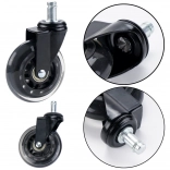 Kaučukové kolečko pro křeslo transparentní tiché