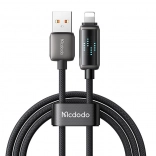 USB-A na Lightning kabel Mcdodo s LED displejem 1,2 m