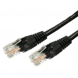 Patchcord RJ45 UTP 10m Černý