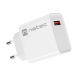 síťová nabíječka NATEC Ribera 1× USB‑A 18 W bílá