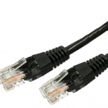Patch kabel RJ45 UTP Cat.6a 0,5 m černý