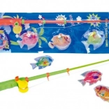 Magnetická rybářská hra s plastovými rybkami a prutem