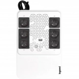 UPS záložní zdroj LEGRAND Keor Multiplug 600 VA s AVR, 6 zásuvek FR, USB a RJ45