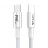 Kabel USB-C na USB-C Vipfan P02 1 m bílý