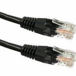 Síťový patch kabel CAT5e RJ45 UTP 2 m černý TB