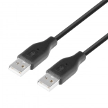 Kabel USB AM-AM 1,8m černý