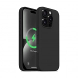 Silikonové magnetické pouzdro Color Cover pro iPhone 16 Pro, černé