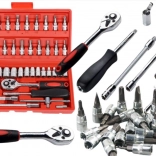 Sada nástavcových klíčů 1/4" - 46 dílů v kufříku