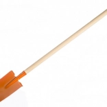 Teddies dětský rýč s dřevěnou násadou, rovný – Oranžový