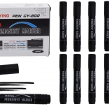 Sada voděodolných permanentních popisovačů, černá, 10 ks