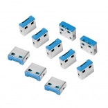 Blokáda USB portů bez klíče, sada 10 ks