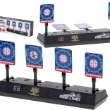 Elektronický střelecký terč se 4 cíli s digitálním počítadlem