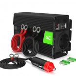 Měnič napětí 24 V na 230 V 500 W / 1000 W čistý sinus GREEN CELL