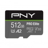 pny pro elite microsdxc 512 gb paměťová karta