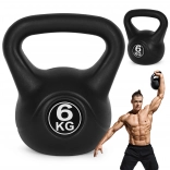 Kettlebell 6 kg MODERNHOME – plastový kettlebell pro sílu a kondici