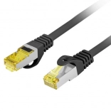 Patchcord kategorie 6a S/FTP LSZH 0,5m černý