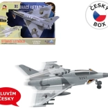 Stíhací letadlo na setrvačník se světlem a zvukem