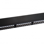 Patch panel STP kat. 6, 19", 1U, 24× RJ45, LSA