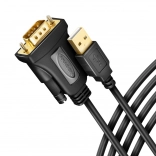 Adaptér USB 2.0 na RS-232 se sériovým portem, 1,5m kabel, čip FTDI