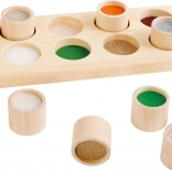 Dřevěná senzorická deska – pexeso pro ruce small foot