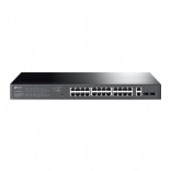 Gigabitový smart PoE+ přepínač 24× poe+, 2× rj45 uplink a 2× sfp – TP-Link